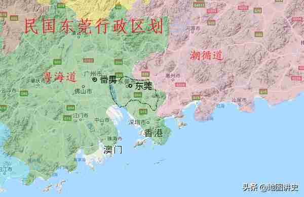 广东东莞行政区划史，东晋建县于宝安，曾管辖深圳中山