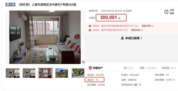 “1元起拍”上海一套2室1厅！是大噱头还是大坑？