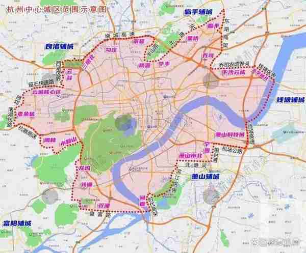 杭州中心城区居然没有萧山主城？